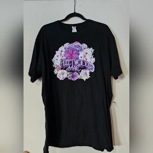 Source Unknown Black Tee with Purple Graphic